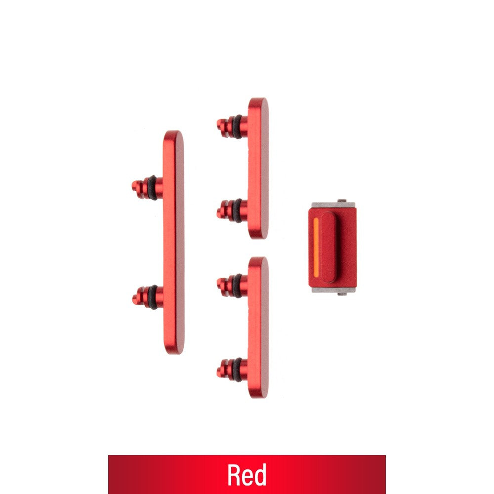 Power & Volume Button Set for iPhone 14 / 14 Plus-Red Power & Volume Button Set for iPhone 14 / 14 Plus-Red